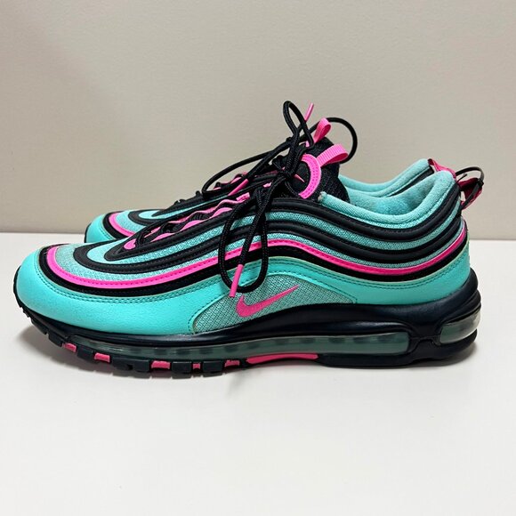 Nike Air Max 97 Sneakers CU4877-300 Hyper Turquoise South Beach Men’s Size 12 - Picture 4 of 8